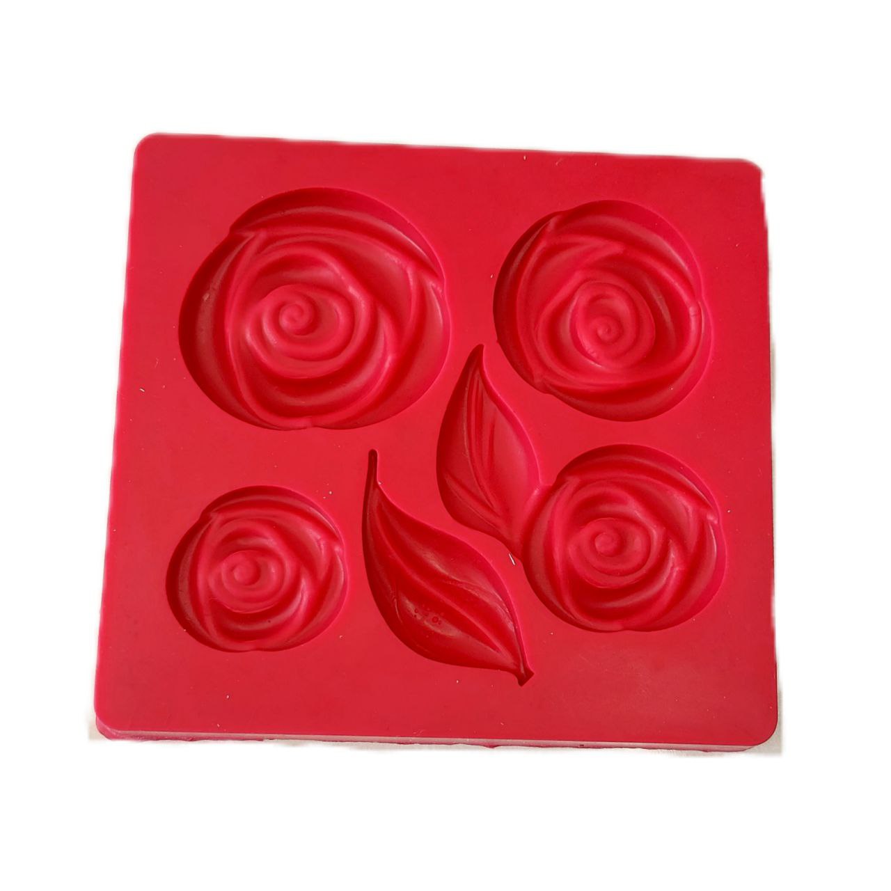 ملد گل رز و برگ